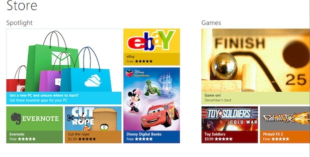 Windows Store Screenshot