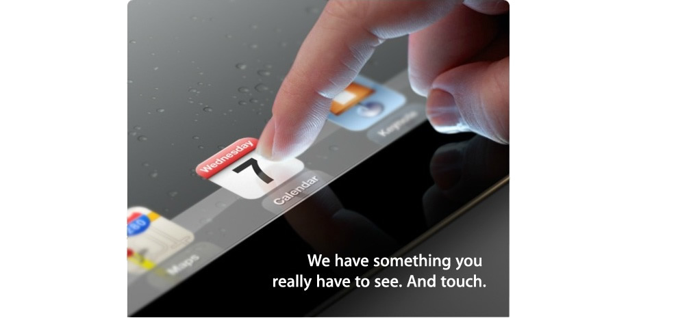Apple's 2012 March Invitation Image