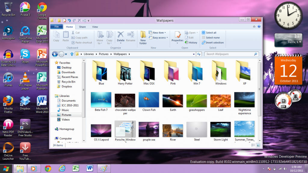 Windows 8 Desktop Explorer