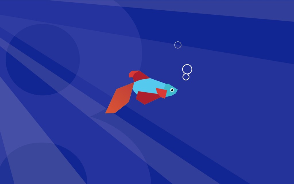 Windows 8 Default Wallpaper Mod Blue