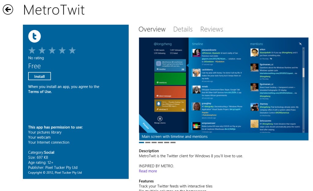 MetroTwit Twitter Client