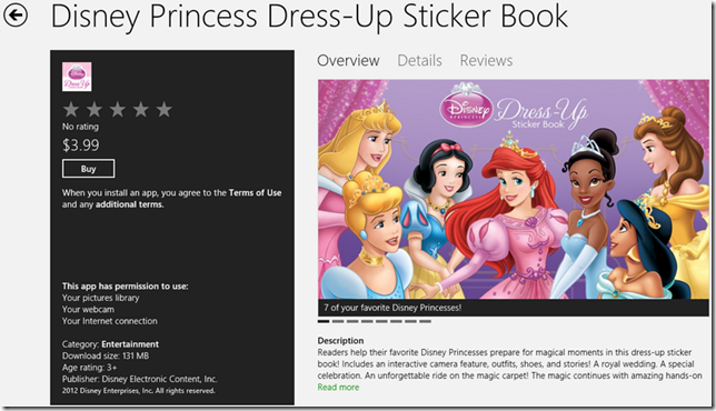 open lace back dress Princesses Sticker Doll Dress-Up Book [Book] main image 0