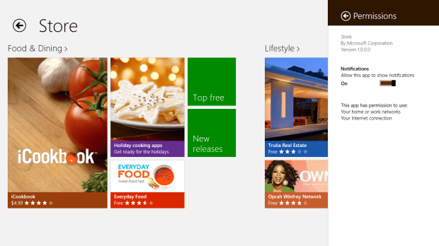 Windows Store Permissions