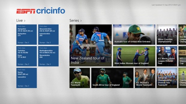 ESPN Crickinfo 1