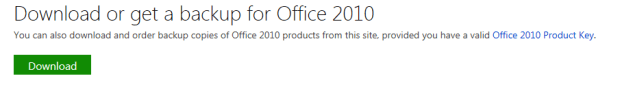 Download Office 2010
