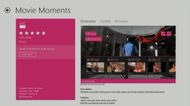 8.1 app on Windows 8