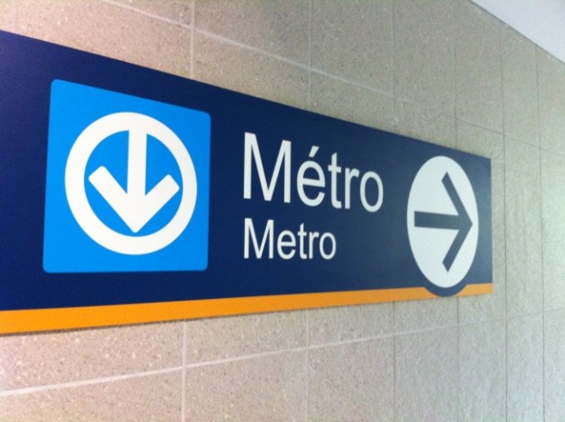 Montreal Metro Sign