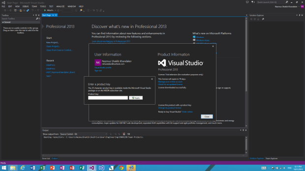 Accuring  and Activating VS 2013 through Dreamspark (4)