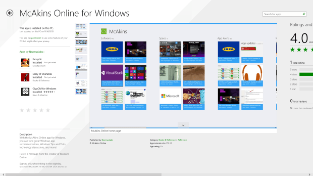McAkins Online App Landing Page