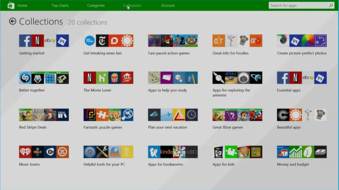 Windows Store 3 Collections
