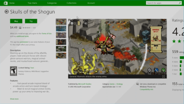 App Listing with Universal app marking