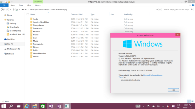 Windows TTP 9879 OneDrive as Network Drive