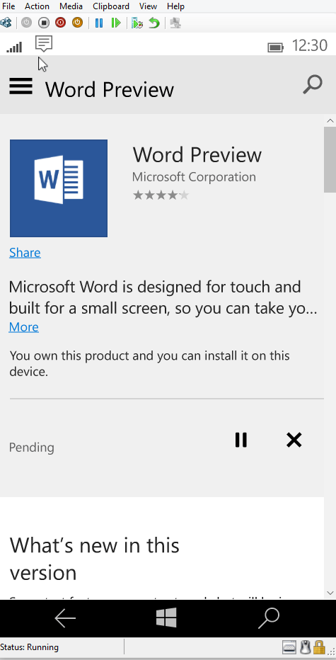 Windows 10 Mobile Store Office Preview Download