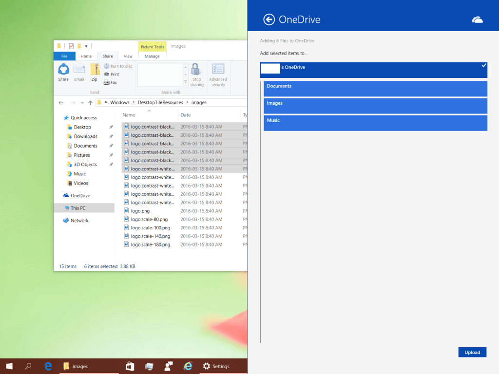 OneDrive in File Picker -- Thanks to Reddit User McDenis for the Picture