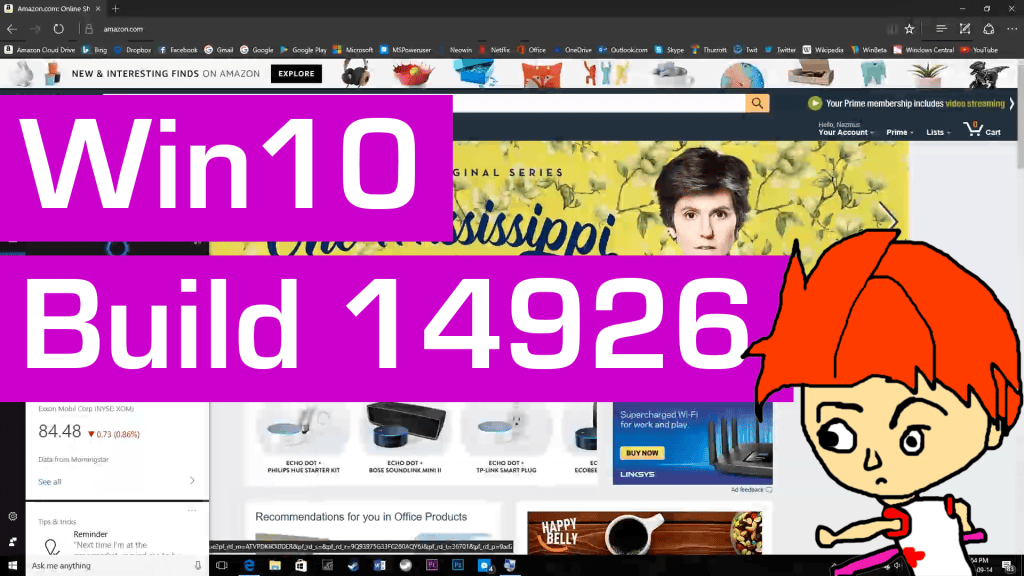 Hands on with Windows 10 RS2 Build – 14926 Snoose Feature in&nbsp;Edge