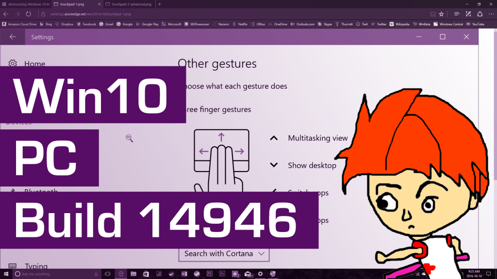 Video Demo of Windows 10 Build 14946 – Updates to Wi-Fi Sense, Precision&nbsp;Touchpad